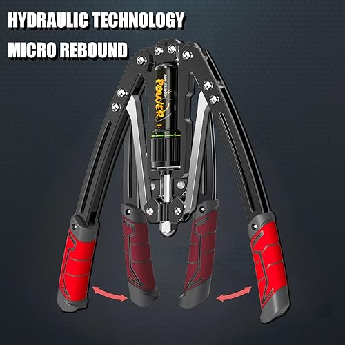 Miniatura 6 de Equipo de ejercicio de brazo para entrenamiento de pecho  Twister de potencia hidráulica 10 engranajes ajustables de 22 a 440 libras, acero grueso