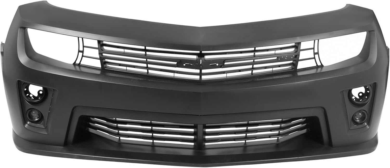 IKON MOTORSPORTS 1LE Style Front Bumper Cover For 2010-2013 Chevy Camaro – Unpainted PP Polypropylene With Harnesses