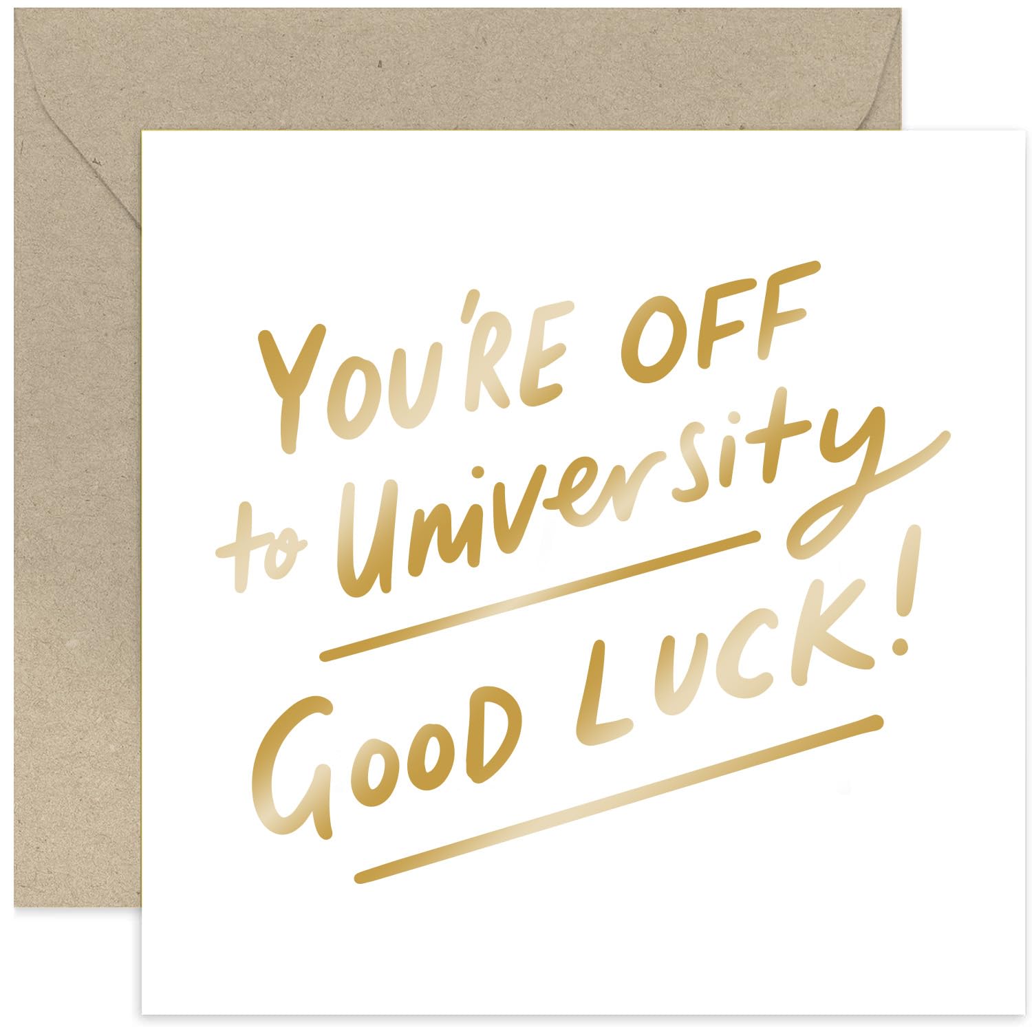Old English Co. Carte Universitaire Good Luck Pour Elle