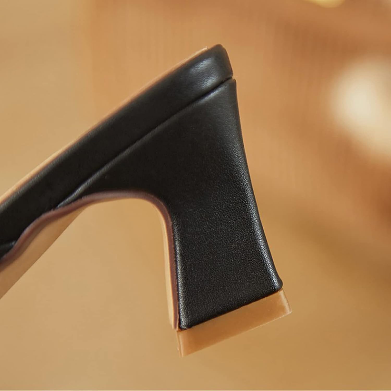 [ブウケ] スリッパサンダル サンダル 低反発 痛くない 履きやすい 歩きやすい 5.5センチ 太ヒール カジュアル デザインヒール