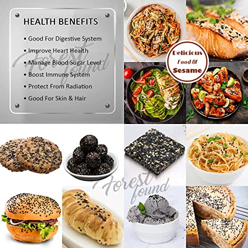 Image of Forest Found Raw Black Sesame Seeds (500g) | Natural Kaale Til | Rich in Calcium & Antioxidants | Fresh Crop Superfood for Hair Growth, Bone Health & Weight Loss | Whole Black Gingelly Seeds
