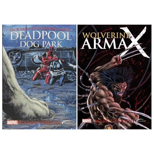 KIT DEADPOOL E WOLVERINE - 2 LIVROS DE LITERATURA: DEADPOOL DOG PARK + WOLVERINE ARMA X (SLIM EDITIO