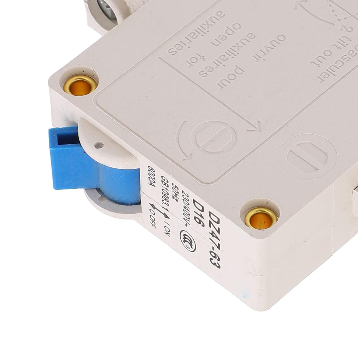 Current Protection Device, 63A Circuit Breaker Modular Structure Flame Retardant for Household Pushbutton Switches