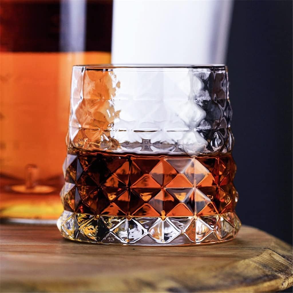Whiskey Glass Transparent Thick Bottom Crystal Wine Glass Home Bar Water and Party Hotel Wedding Glass Cups Gifts