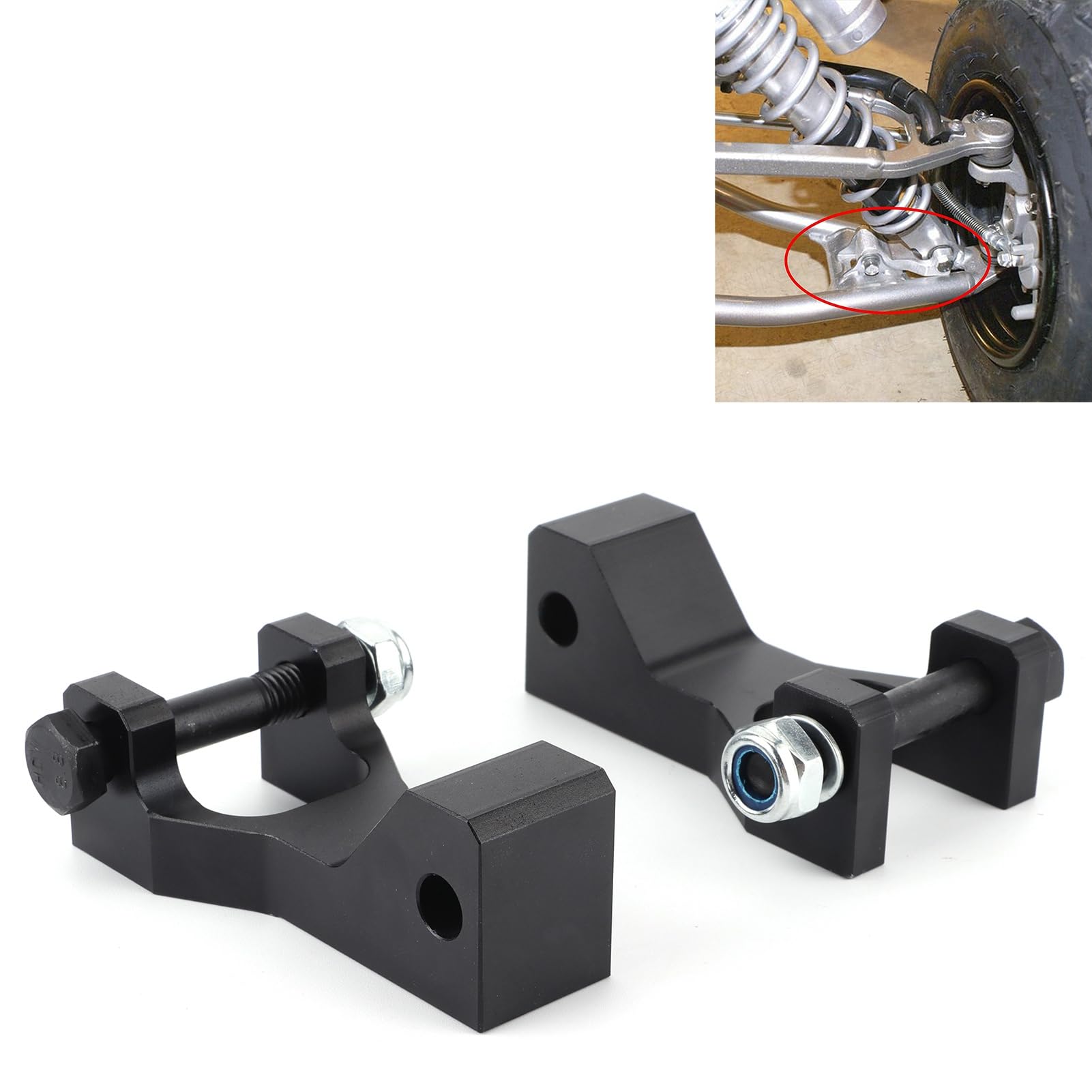 Kit de descenso delantero de motocicleta para 350 660R ATV Kit de soporte de bloque de descenso delantero (BX101822-2)