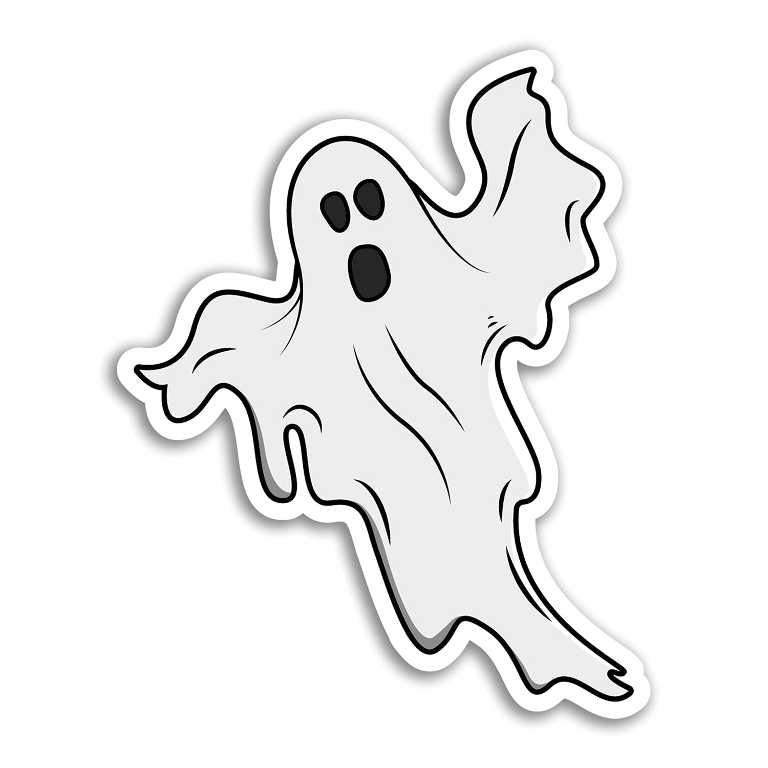 Dv Design Multi 2 X 10Cm Tall Halloween Ghosts Vinyl Stickers - Ghost Spooky Scary Sticker #75026