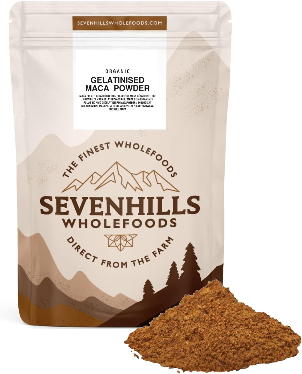 Sevenhills Wholefoods Organic Gelatinised Maca Powder 200g