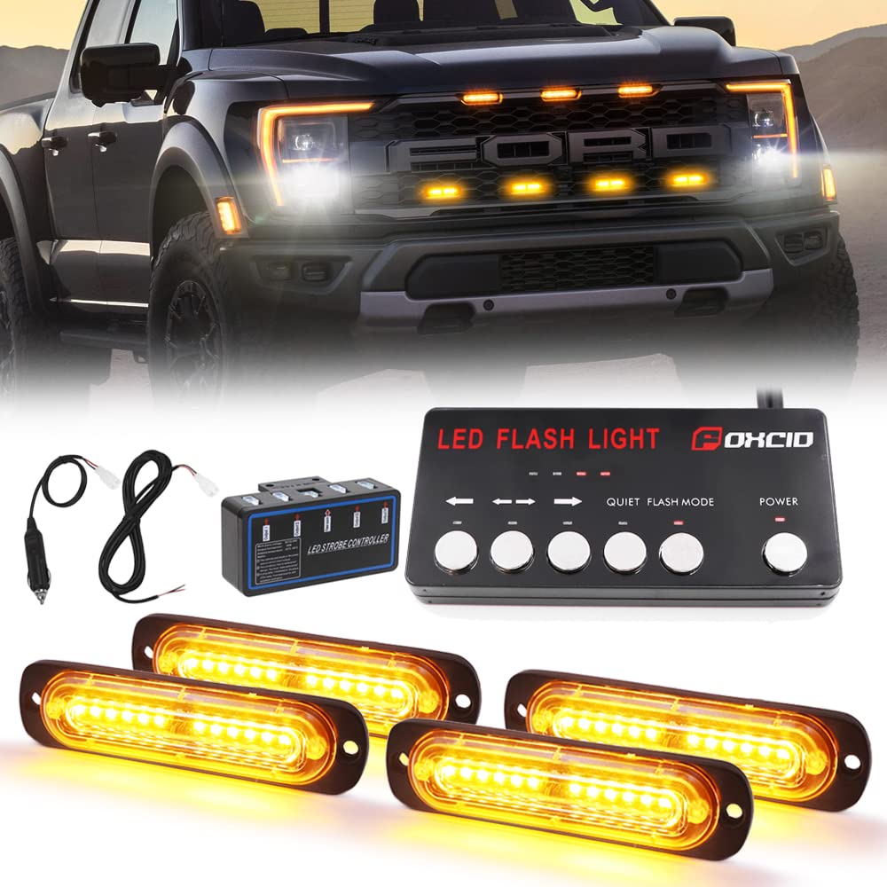 車 ストロボライトシステム 160W電球 Amazon.co.jp: FOXCID 160W LED 隠し緊急ストロボライト ヘッドライト
