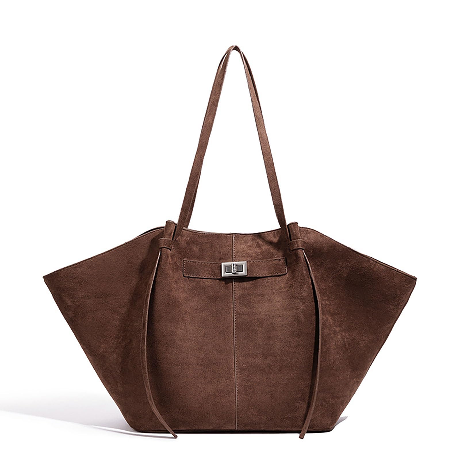 Adius Vintage Tote bag, Vintage-Shopper für Damen aus Wildlederimitat