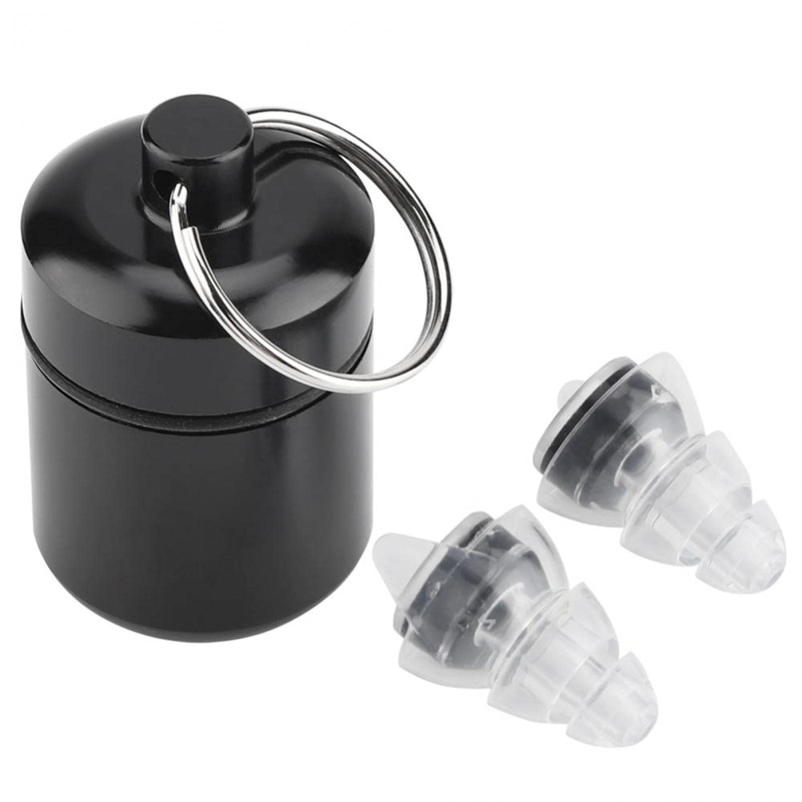 Ear Plugs, Noise Cancelling Ear Plugs Hearing Protection 27dB Noise Reduction Anti-Noise Earplugs for Concert, Bar, Party(Black)