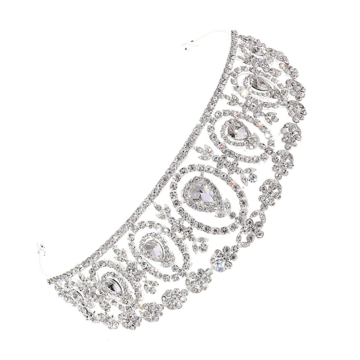 FRCOLOR 3 Pezzi Cerchietto Con Di Strass Stile Barocco Per Da Sposa Accessori Per Da Donna