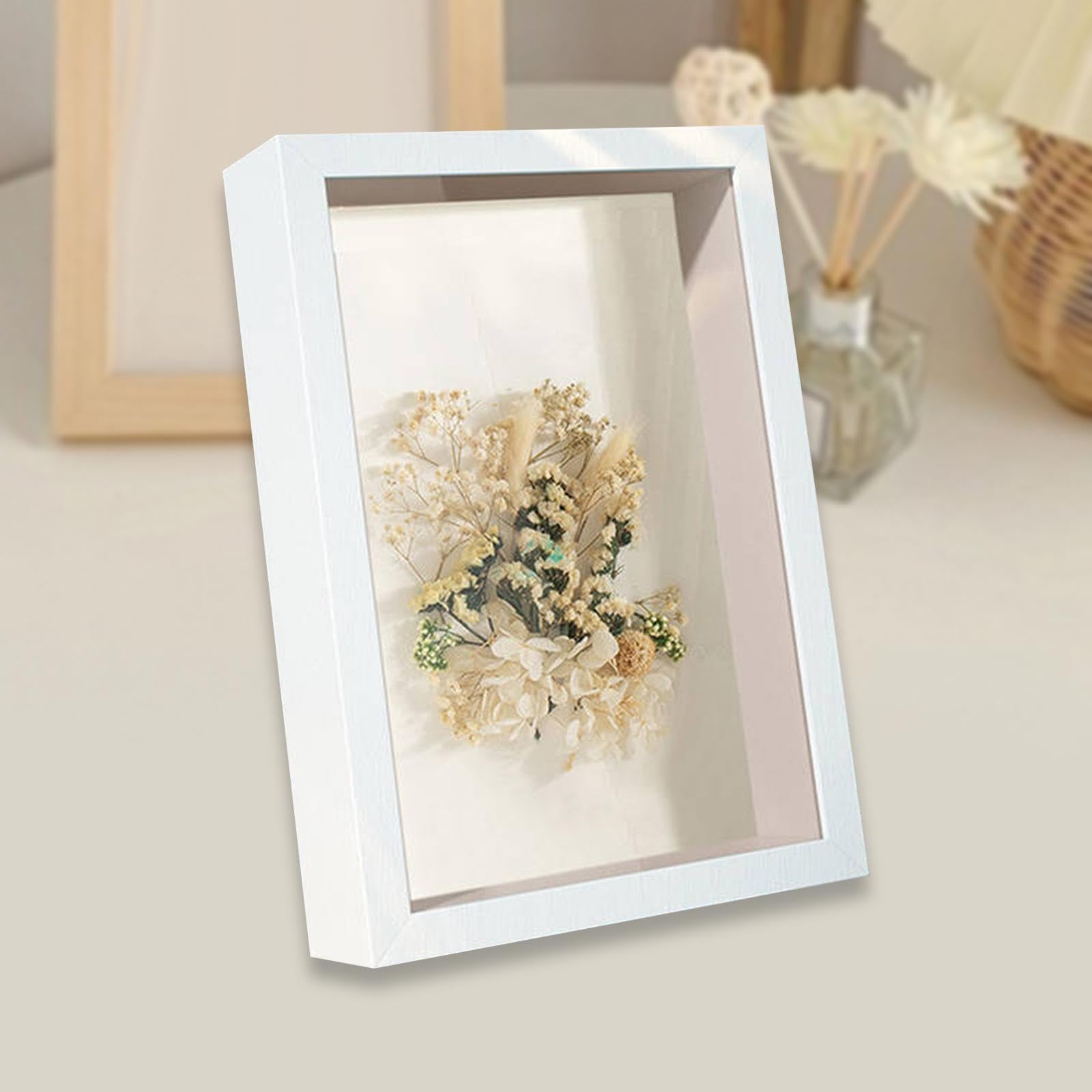 Brmeday Cadre Photo 3D à Remplir - Cadre Photo Profond 20 X 20 Cm Pour