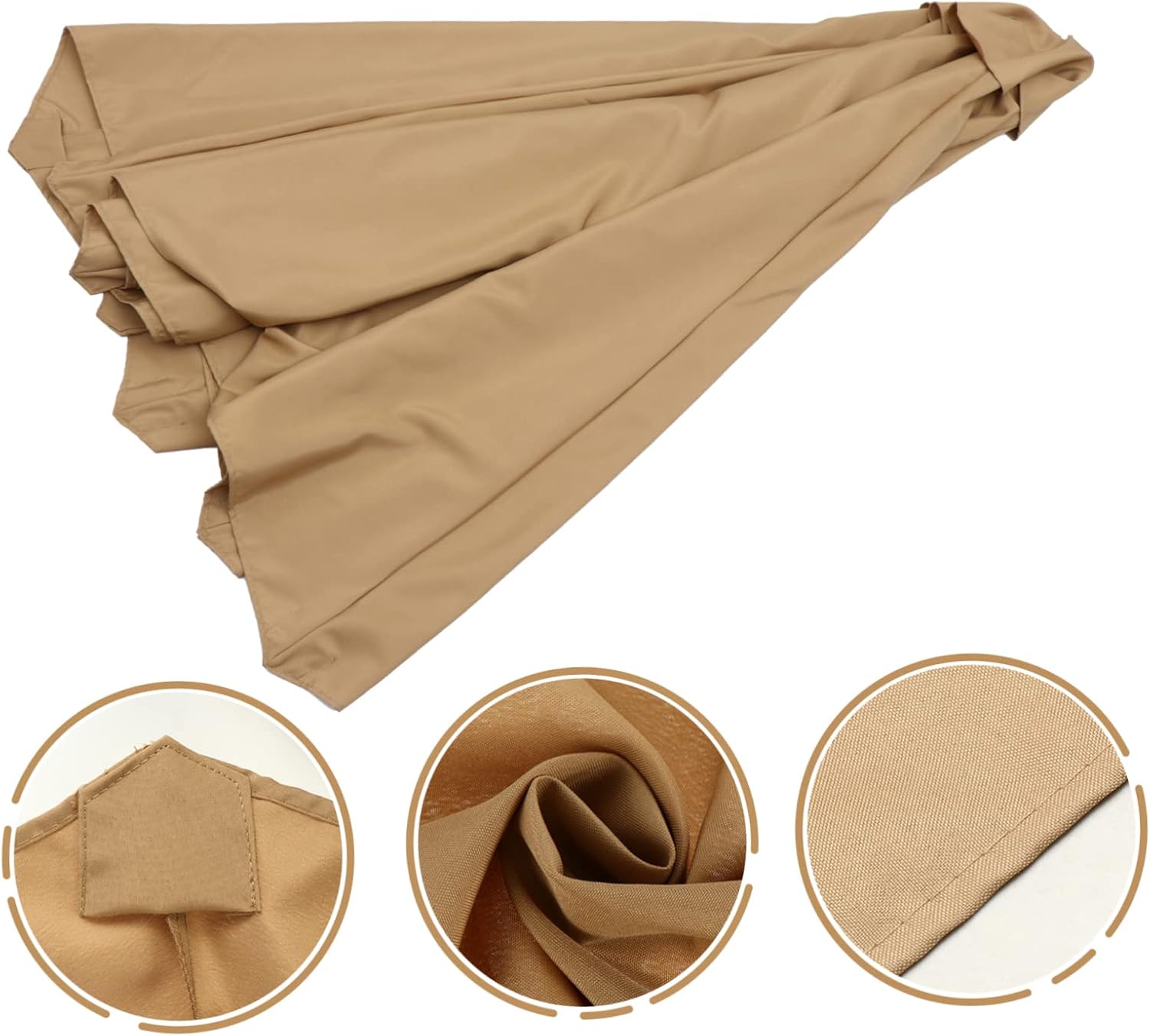 1pc Large Outdoor Umbrella Cover Fabric Umbrella Canopy for Beach and Garden Use Ergonomic Design Easy Installation Protects against Rain Sun Damage