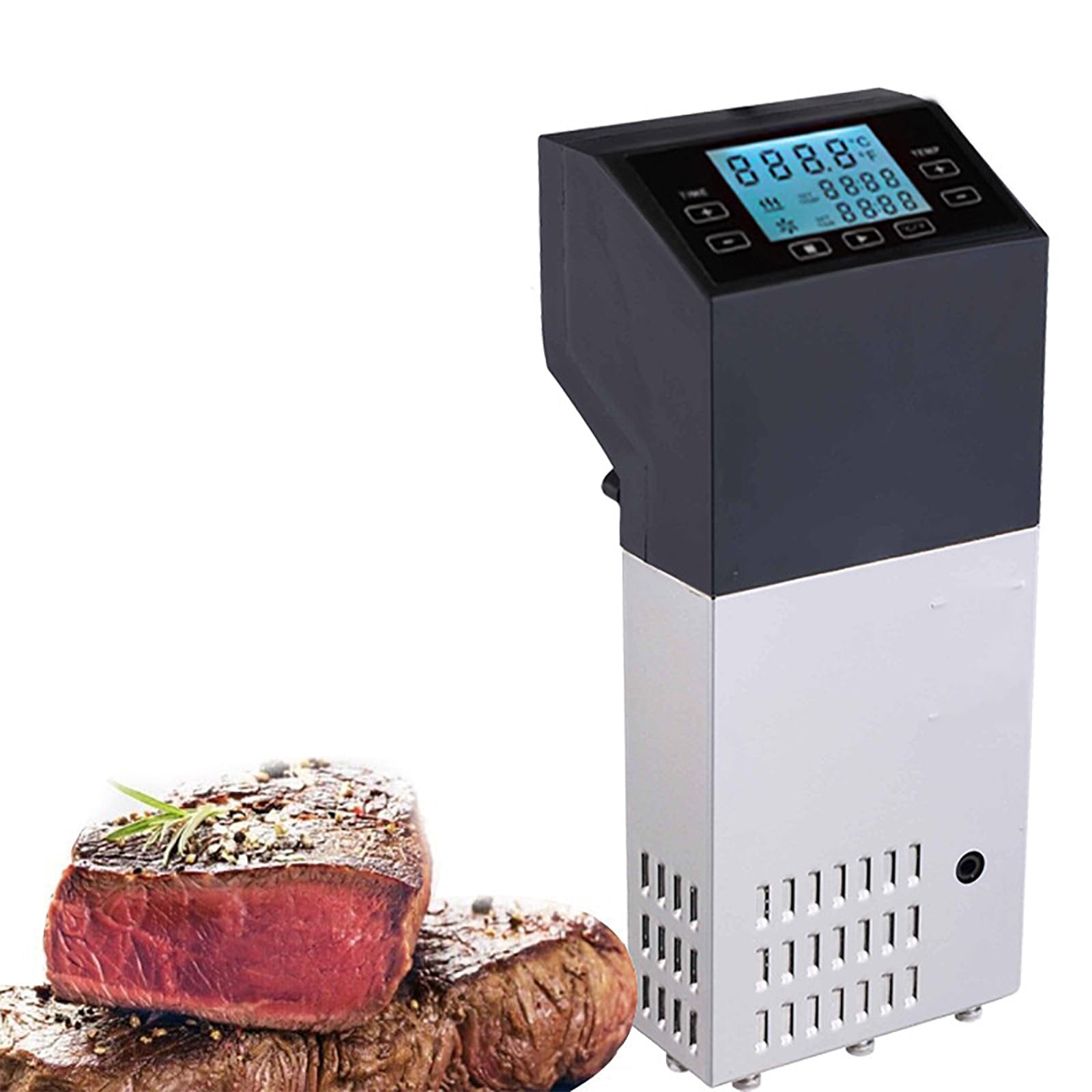 Máquina Sous Vide 30L/tiempo, Cocina Circuladora Inmersión Calentamiento Rápido1500W Con Pantalla,control Preciso Temperatura ±0,1℃ Y Sincronización 99H,uniforme Ciclo Agua 3D,retiene Nutrientes