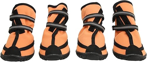 Miniatura 7 de Zapatos de perro Protector de patas, transpirable para evitar resbalones, resistente al desgaste, reflectante, suave, zapatos para perros para