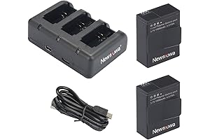 Newmowa GoPro Hero 3 Battery and Rapid Charger 2-Pack