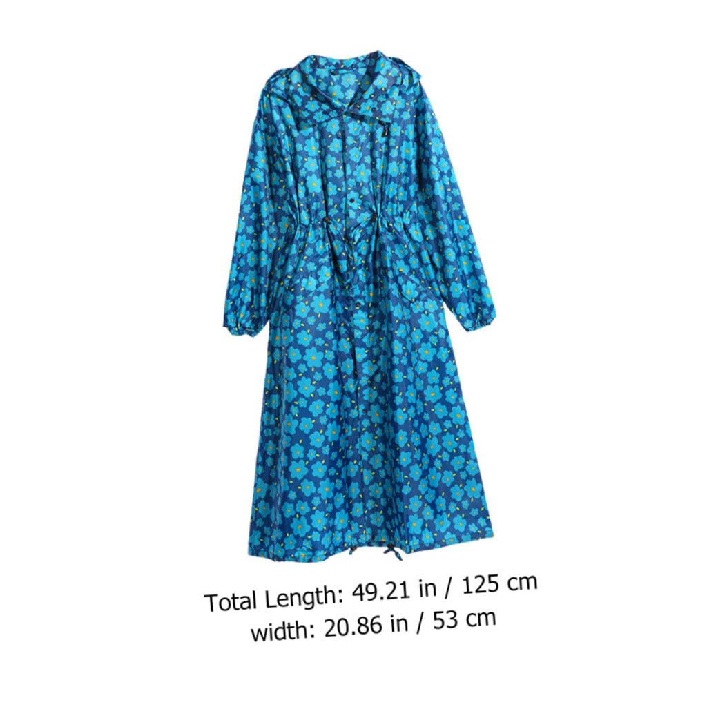 Holibanna Poncho Imperméable à Capuche Pour Adulte Vêtement De Pluie Extérieur Avec Poignets Élastiques Et Sac De Transport