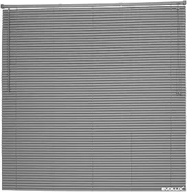 Persiana Horizontal PVC Chumbo 1,00x1,60m Evolux Premier – Controle de Luminosidade para Sala, Quarto e Escritório