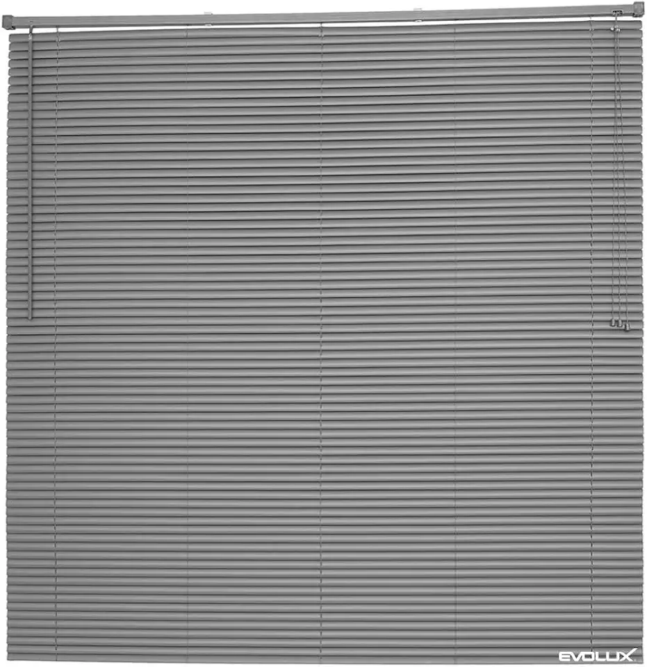 Persiana Horizontal PVC Chumbo 1,00x1,60m Evolux Premier – Controle de Luminosidade para Sala, Quarto e Escritório