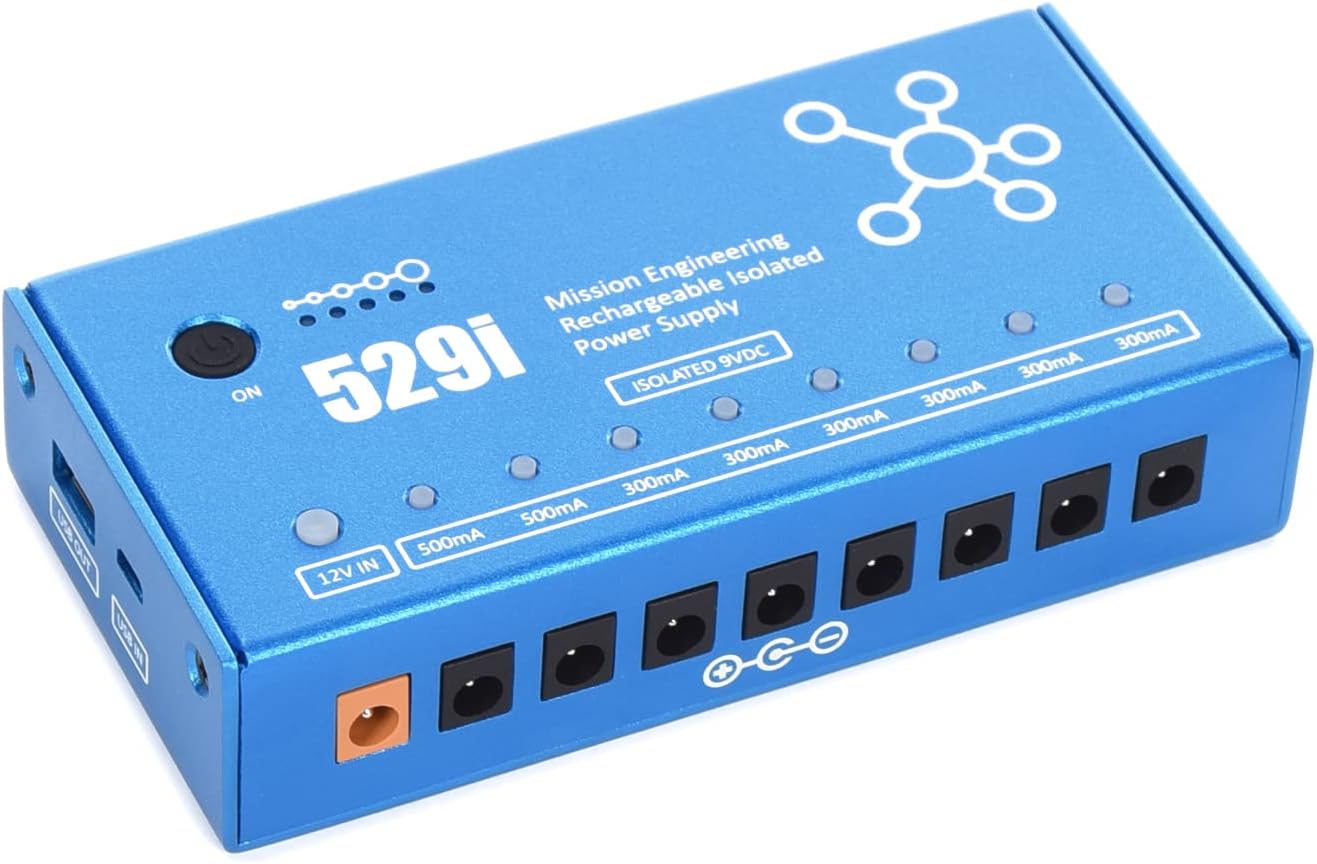 Mission Engineering 529i USB Pedalboard Power Supply with Integrated Battery