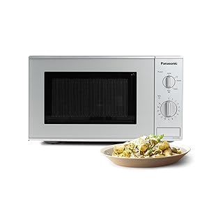 Panasonic NN-E221MMEPG - Microondas (800W, 20 litros), color Gris (Versión Importada)