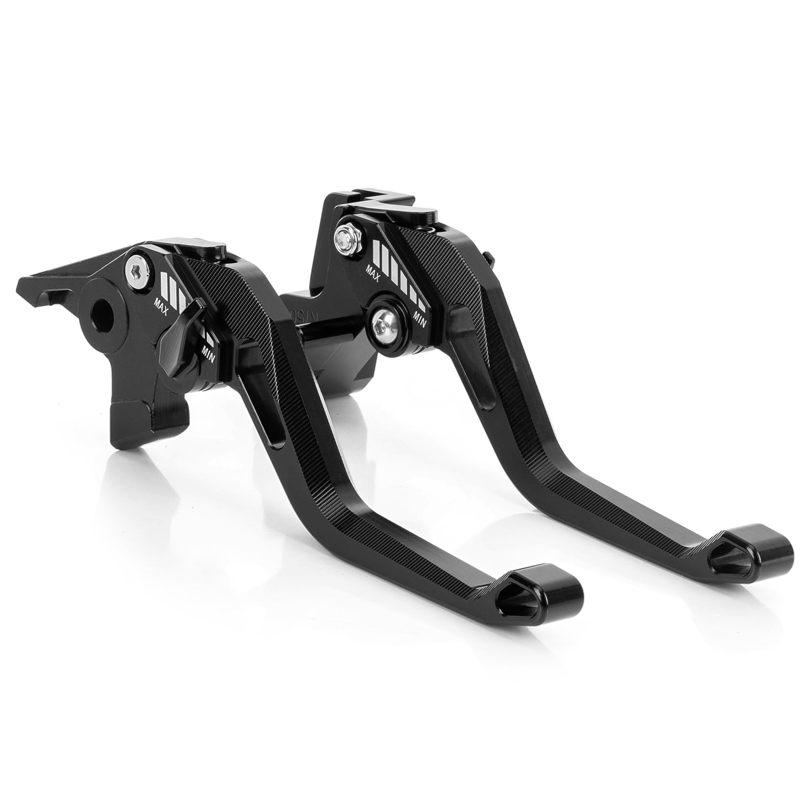 PSLER Leva Freno Leve Frizione per Yamaha MT-03 2005-2009 Frizione per Moto | 1 Paio di Leve Lunghezza 185 mm / 7,3 pollici Leve per Frizione e Freno Moto Set, per MT-03 2005-2009(Nero)