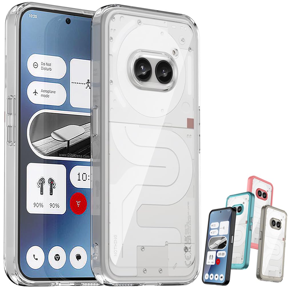 Foluu Custodia Crystal Clear per Nothing Phone (2a) - Cover