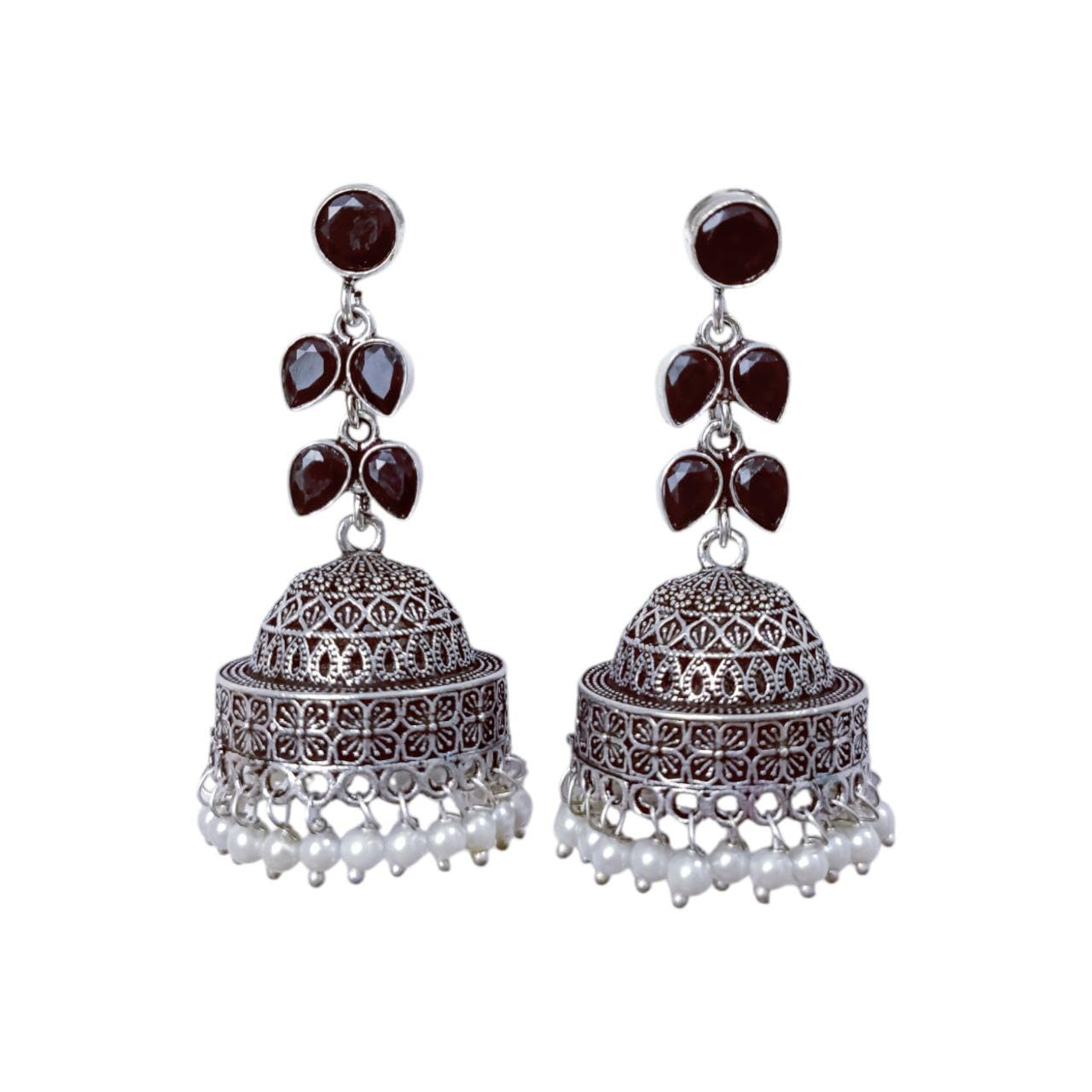 Oxidized long Big Jhumka Earrings for Women (Black) (B0D9P4GZDX) Amazon Price History, Amazon Price Tracker