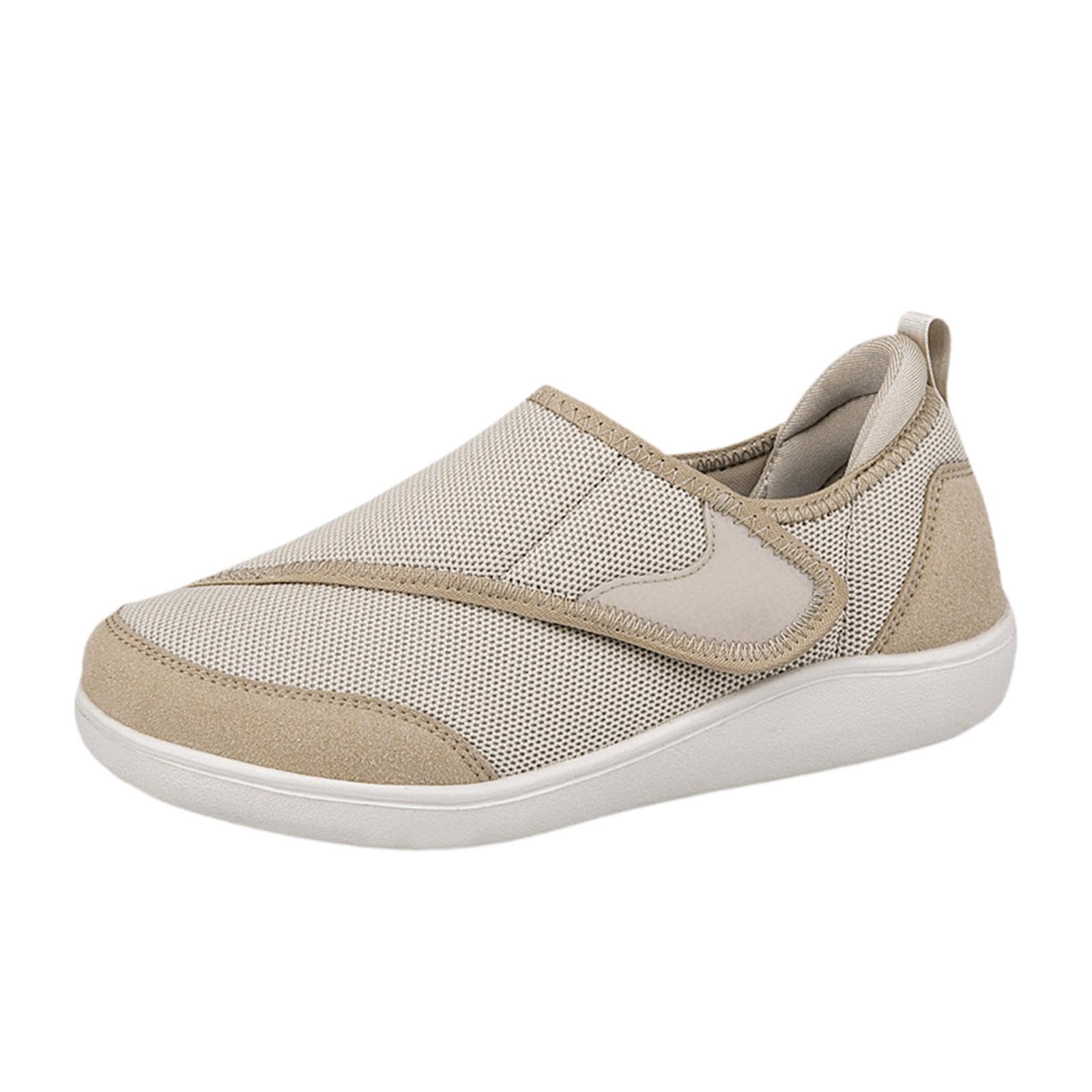 zoomella Womens Mesh Sneakers Soft Non Slip Soles Round Toe Walking Shoes 39 Khaki-picture-55