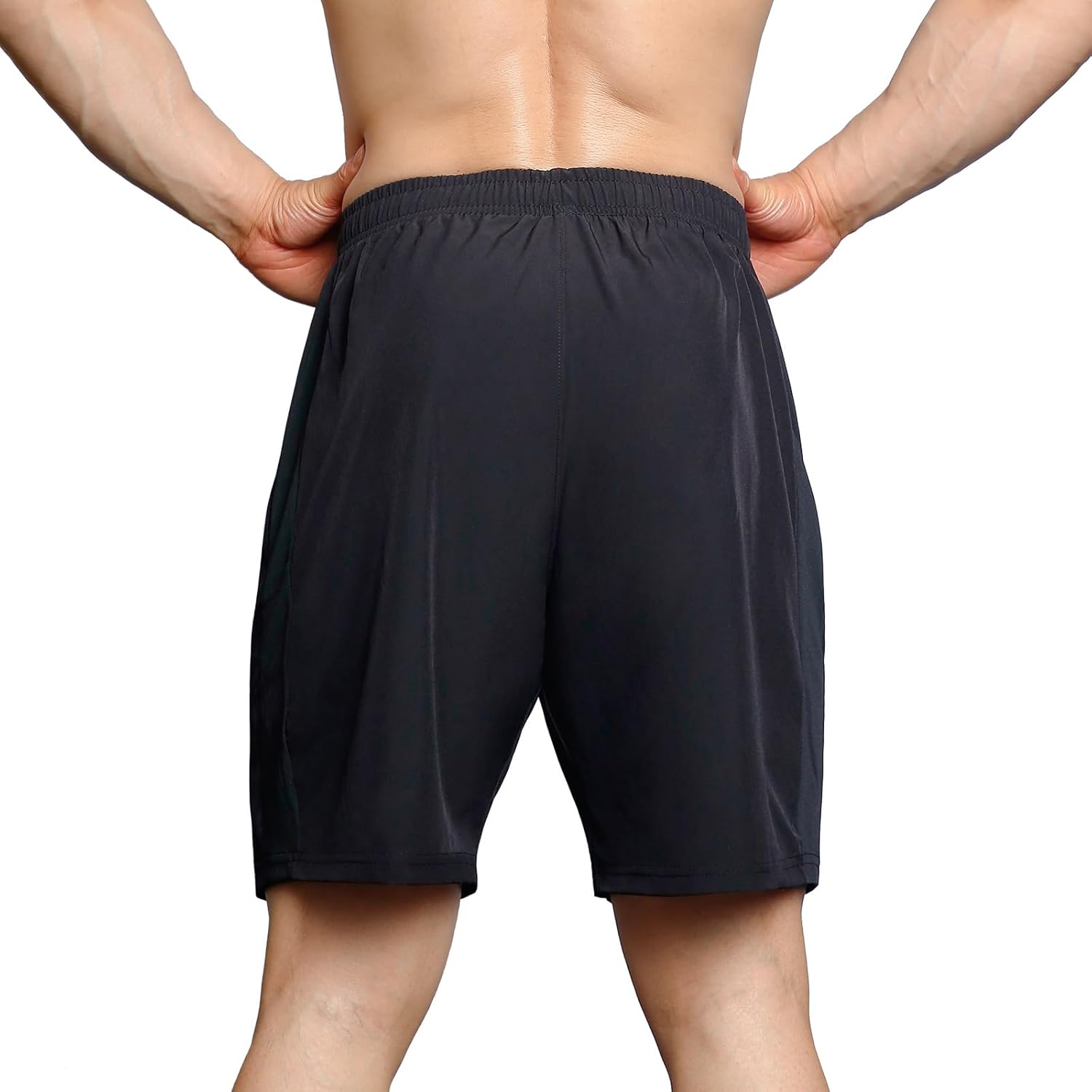 Men's 7" Athletic Shorts 2 Pack Quick Dry Workout Running Shorts with Zipper Pockets - Image 6