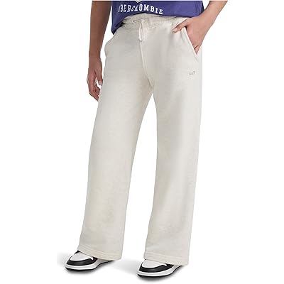 Брюки abercrombie kids Essential Wide Leg Fleece Pants (little Kid/Big Kid)
