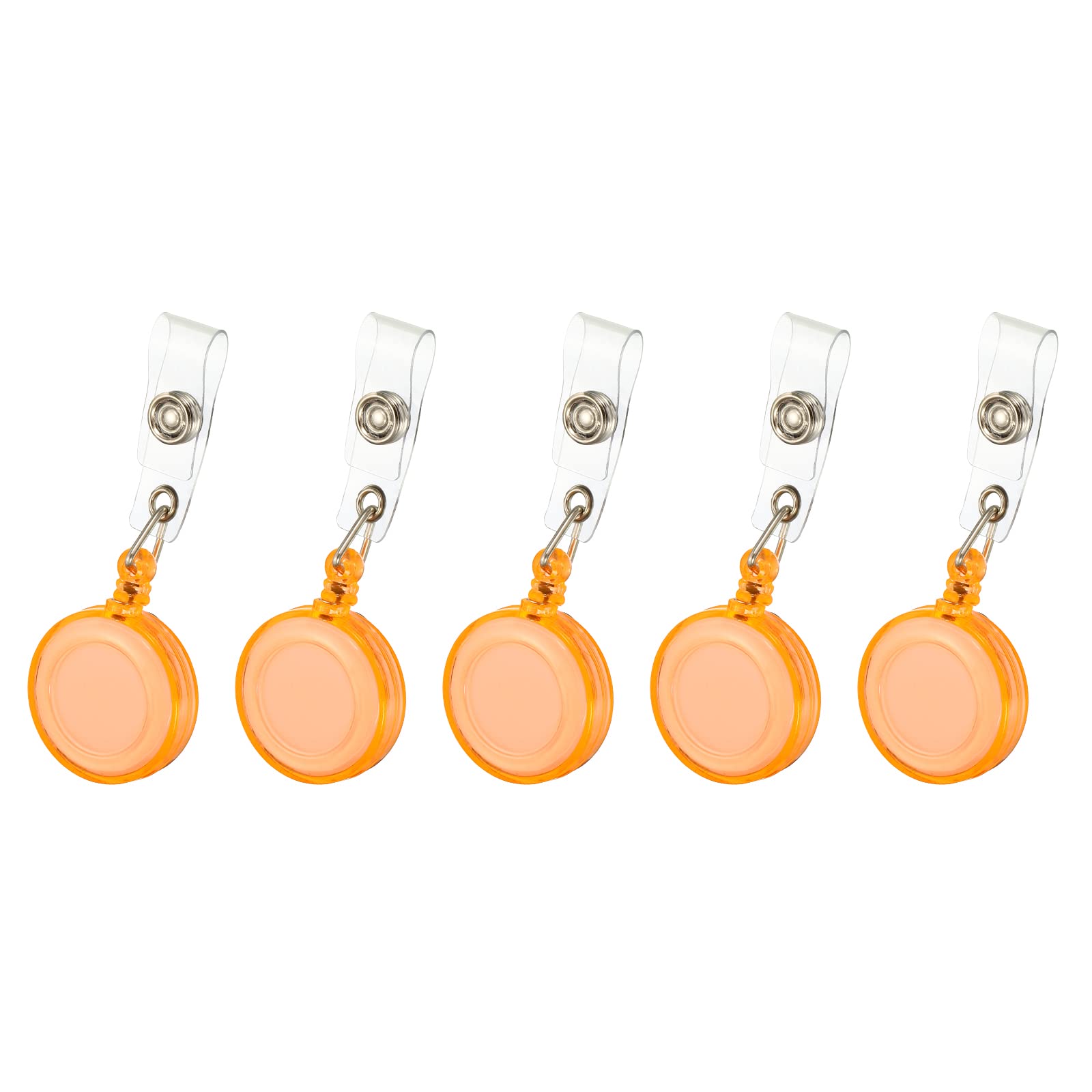 Id Card Holder Retractable Retractable ID Badge Reel With Clear Holder - Chrome Metal Badge Reel & Card Holder Set Clear ID Holder Badge Reel Set