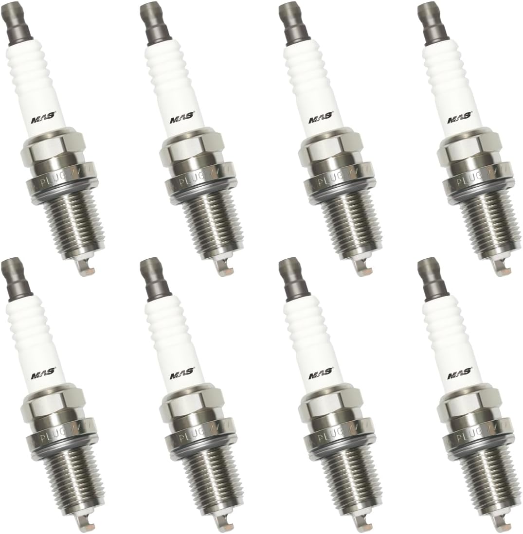 MAS Set of 8 Ignition Coil Pack & Iridium Spark Plug Replacement for Land Rover 2003-2009 Jaguar 4.2L V8 Replacement UF533 C1678 UF519