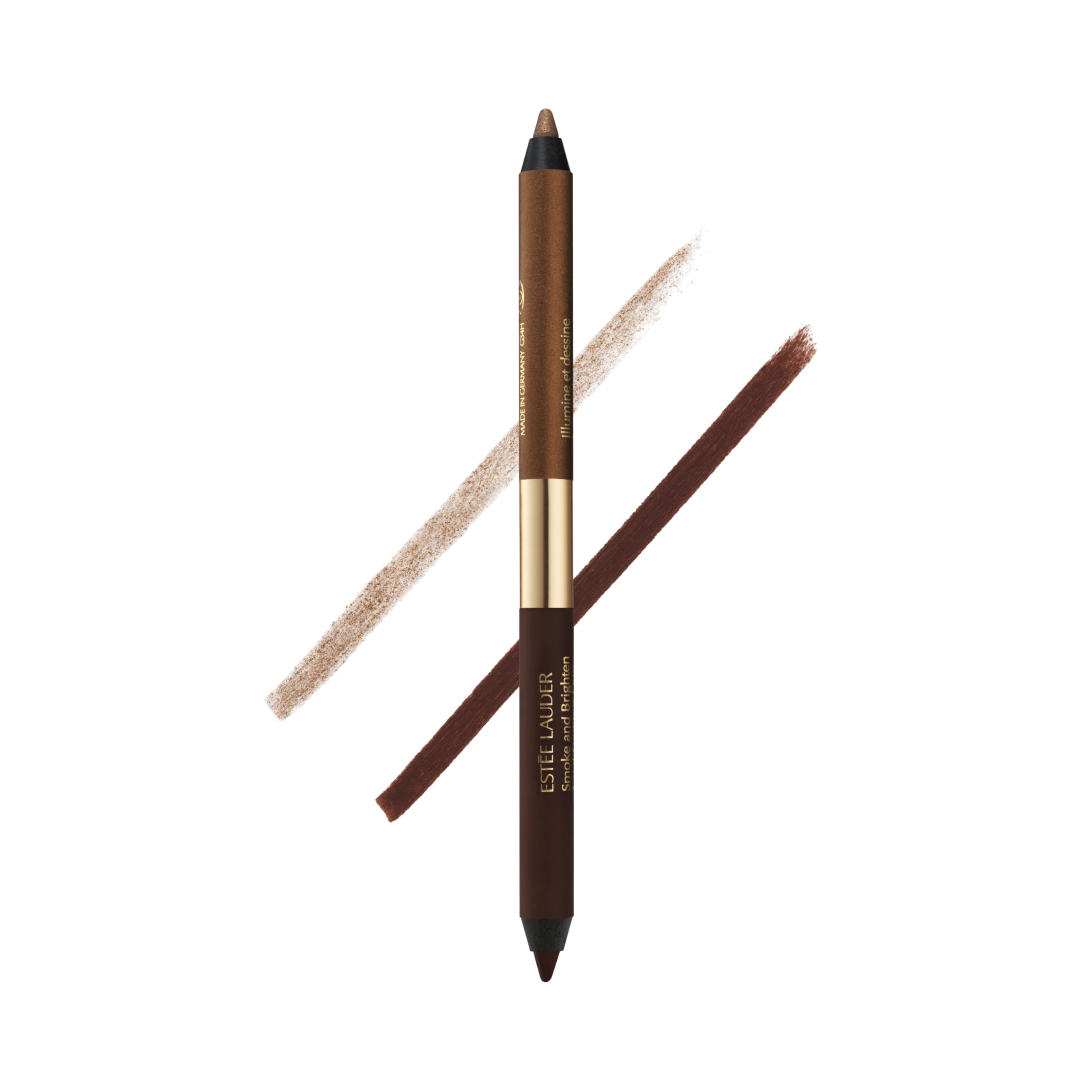 Estée Lauder Smoke and Brighten Long-Lasting Waterproof Kajal Eyeliner Pencil Duo, 0.03 Ounce