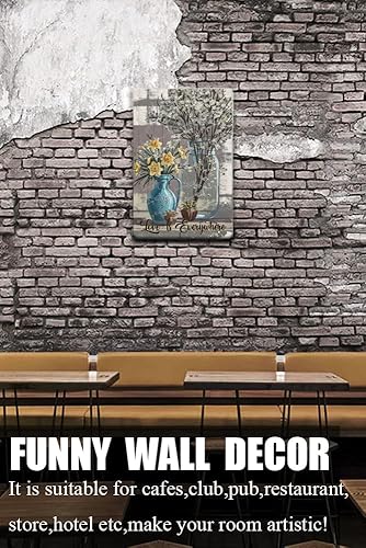 Miniatura 4 de Zomyto Letrero de metal de narciso, con texto en inglés «Love is Everywhere», letrero inspirador con cita inspiradora, arte de pared de granja,