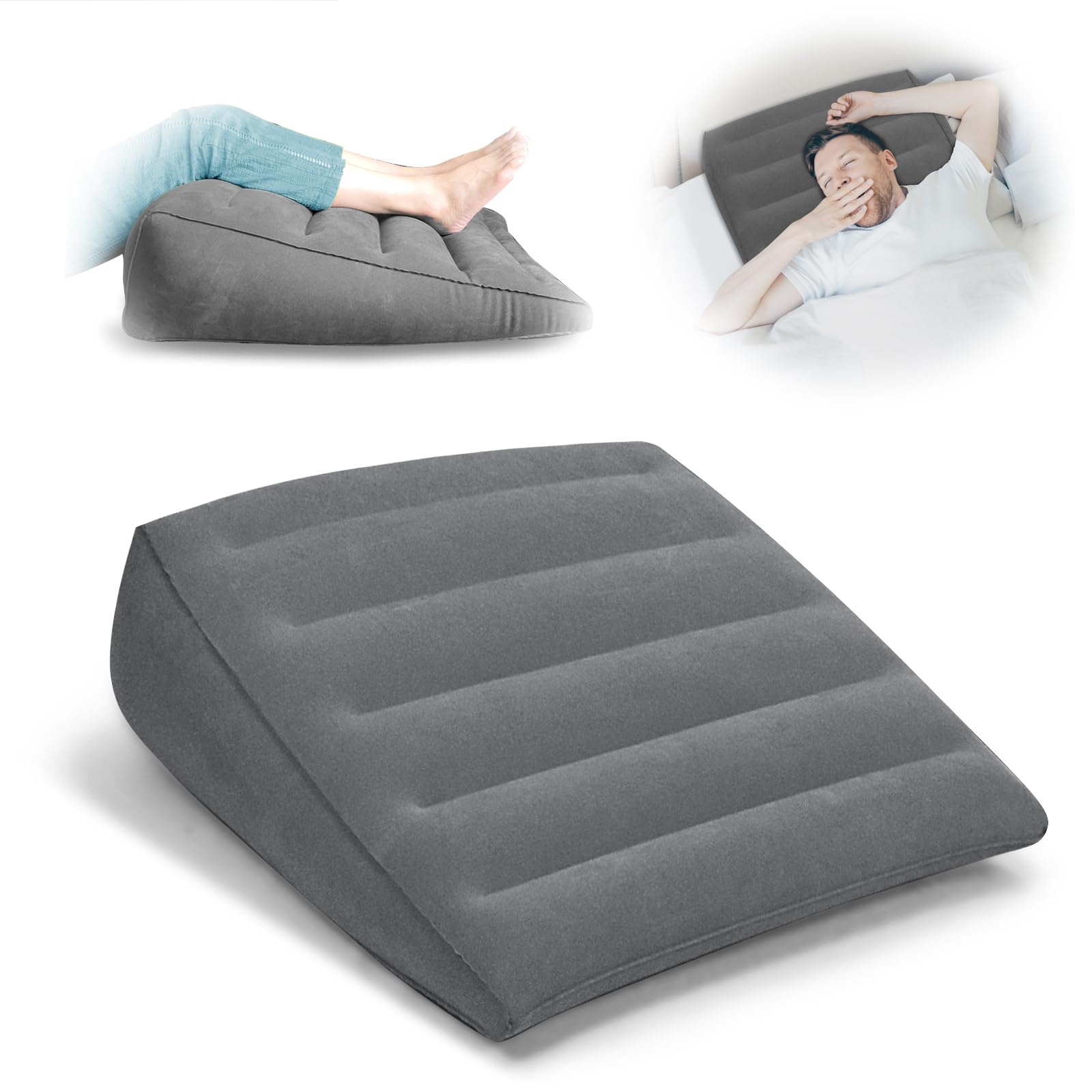 Photo 1 of Inflatoast Inflatable Wedge Pillow for Travel, Camping & Indoor Sleep