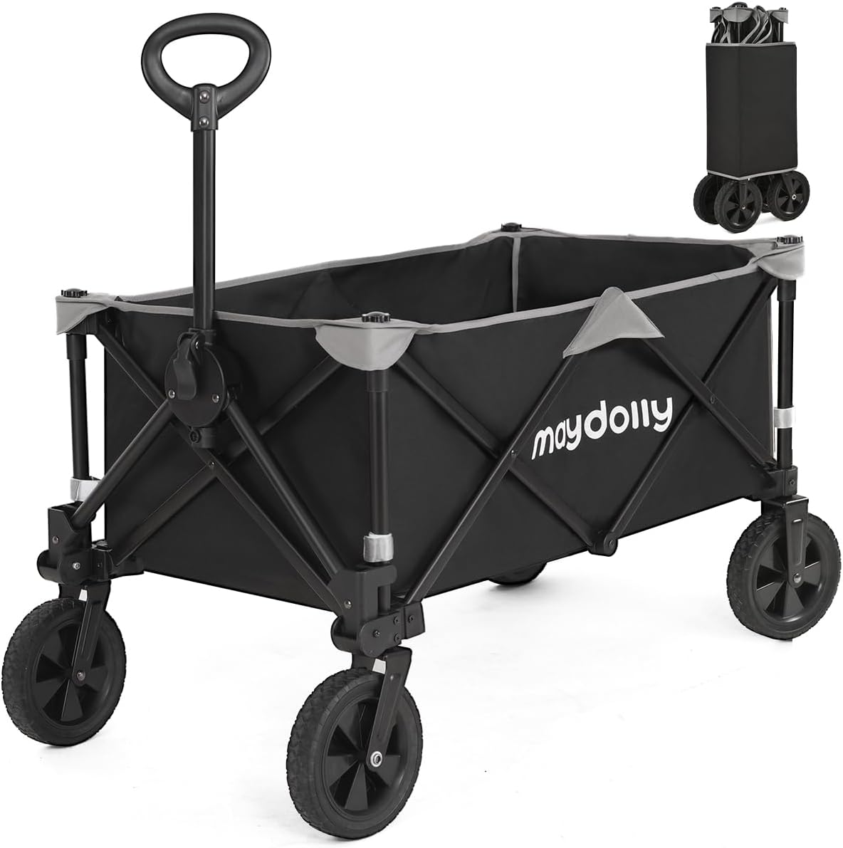 Maydolly Folding Wagon Cart with Wheels Portable Beach