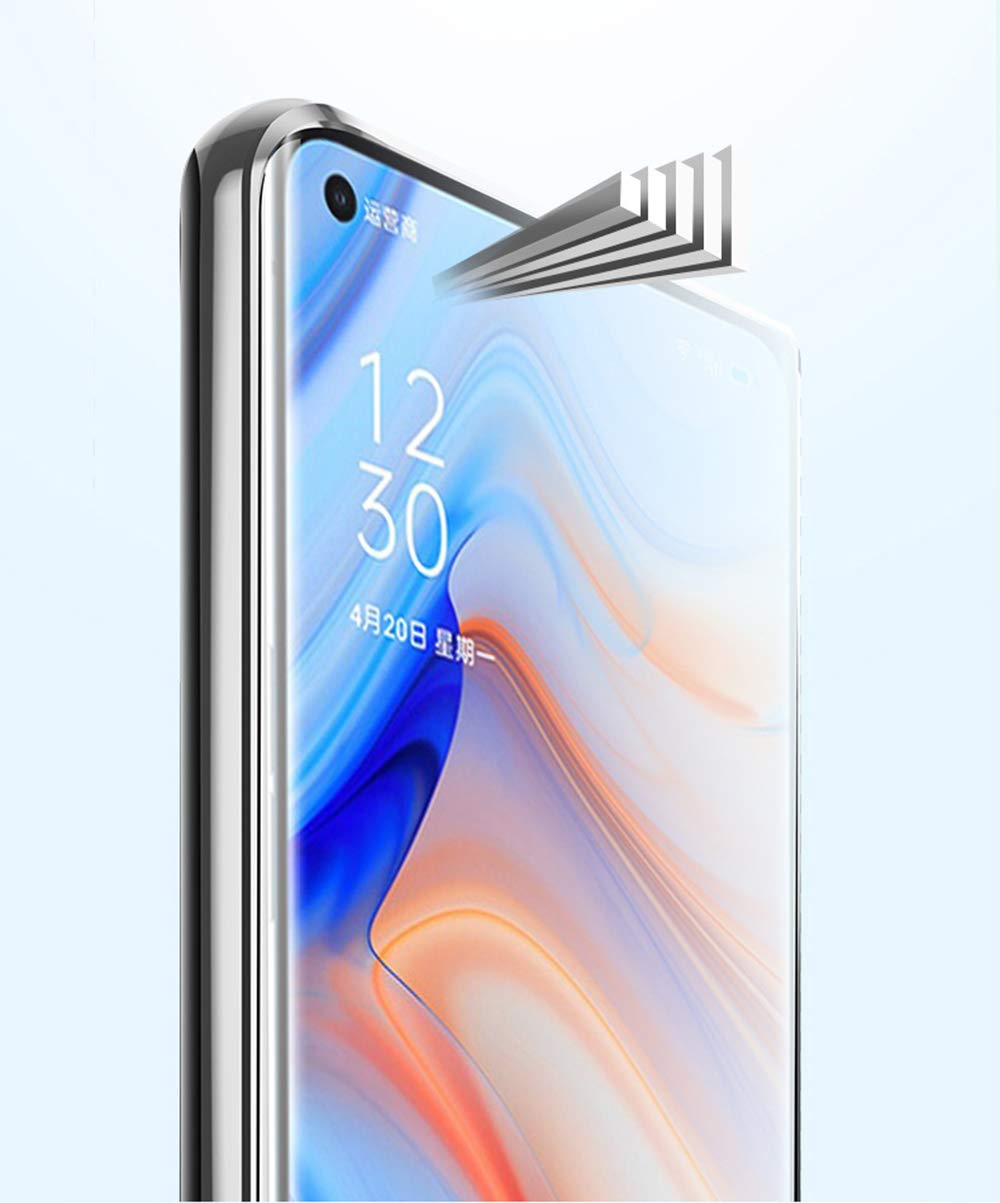 Custodia Magnetico Cover per Oppo Reno 4 Pro 5G, 360 Gradi Anteriore e Posteriore Vetro Temperato Trasparente Custodia con Protezione Lenti,Doppi Lati Trasparente Vetro Temperato,Metal Bumper-(blu