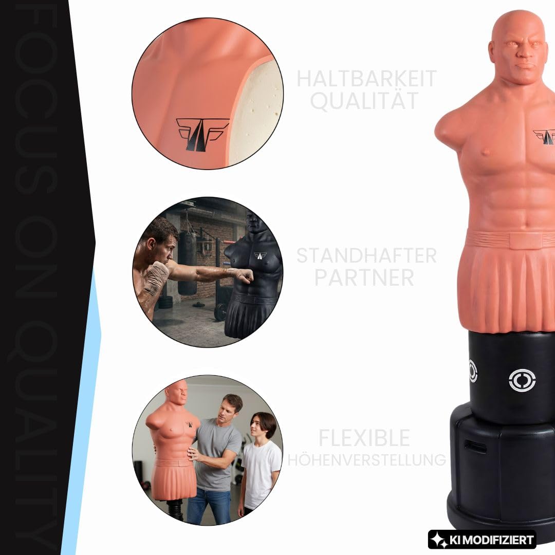 FOX-FIGHT Hank Box Dummy Standboxsack Boxpuppe Höhenverstellbar