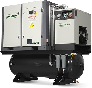 20HP Combined Rotary Screw Air Compressor with Dryer & 105-Gal ASME Tank | 78 CFM, 116 PSI, 460V 3-Phase – Industrial Grade,Model ML2046