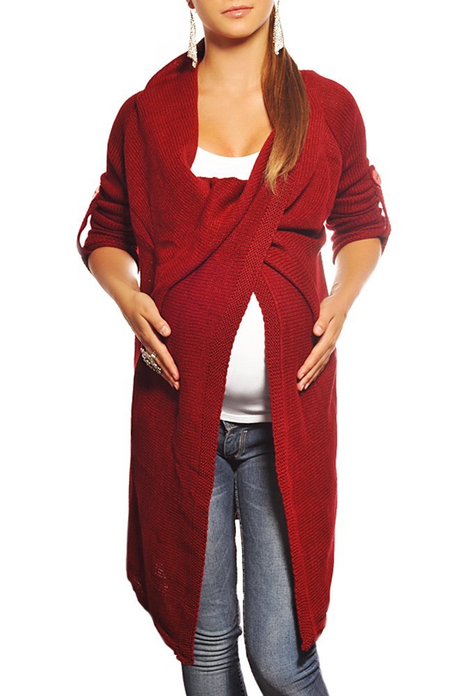 Purpless Maternity 2in1 Pregnancy And Nursing Cardigan Knitted