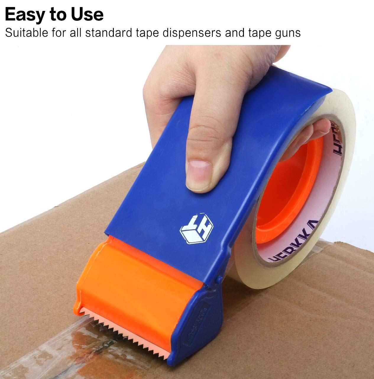Clear Packing Tape, HERKKA 12 Rolls Heavy Duty Packaging Tape for Shipping Packaging Moving Sealing, Thicker Clear Packing Tape, 1.88 inches Wide, 65 Yards Per Roll, 780 Total Yards : Office Products