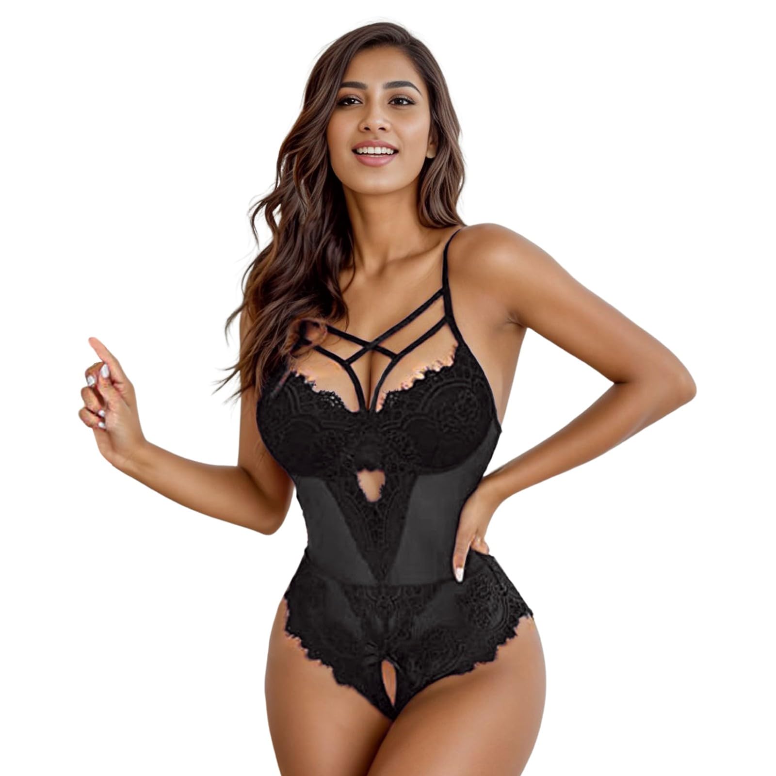 Dessous Damen Sexy Reizwäsche Set Offener Schritt Dessous Set Damen Reizwäsche Strapse Tiefer Sexy Body Leder Kleid Frauen für Mit