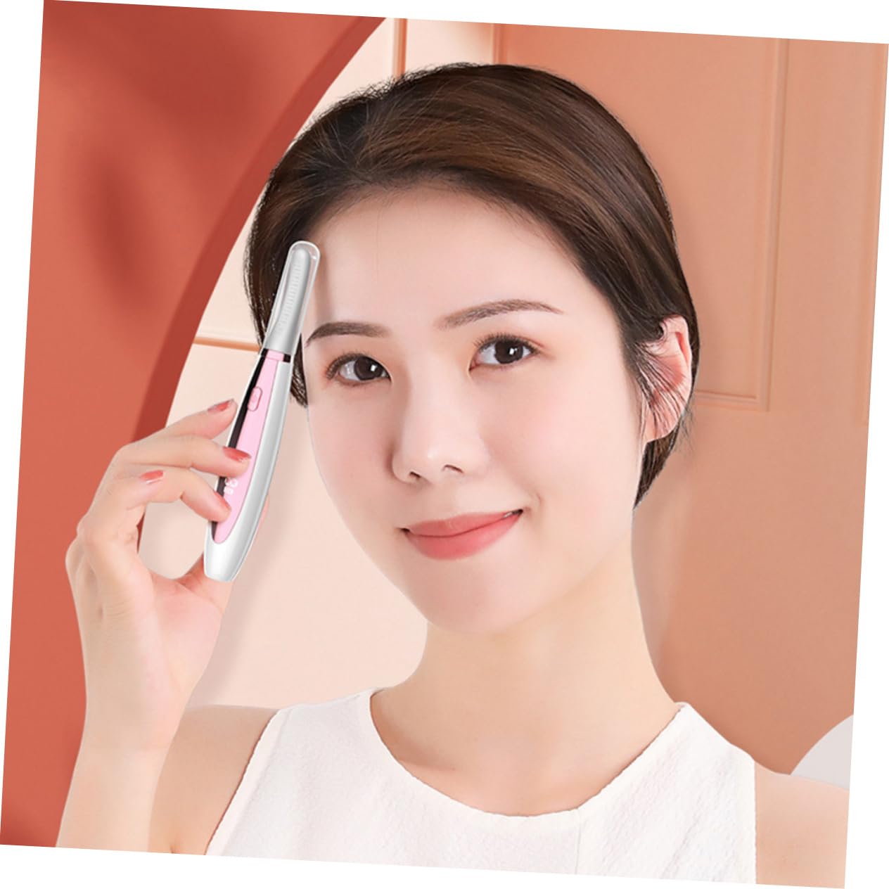 MAGICLULU 3piezas Rizador De Pestañas Eléctrico Calentado Portátil Efecto Natural Herramienta De Maquillaje Para Mujeres Calefacción Rápida y Diseño Ergonómico