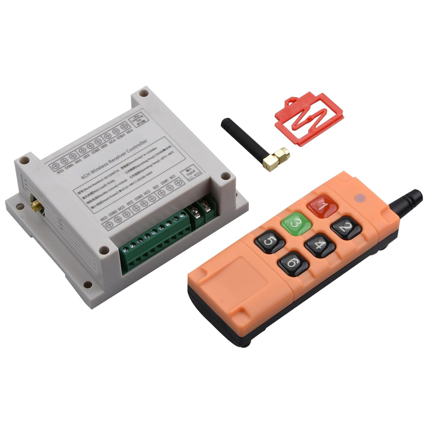 DC 12-36V 6CH Wireless Remote Control Switch 10A Relay for Household Household Accessory