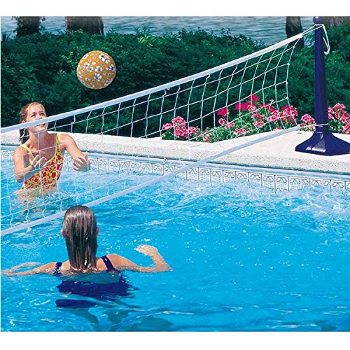 KERLIS 08231 - Jeu de Volley pour Piscine - Filet Extensible jusqu'à 7 m - Pieds lestés - Coloris...