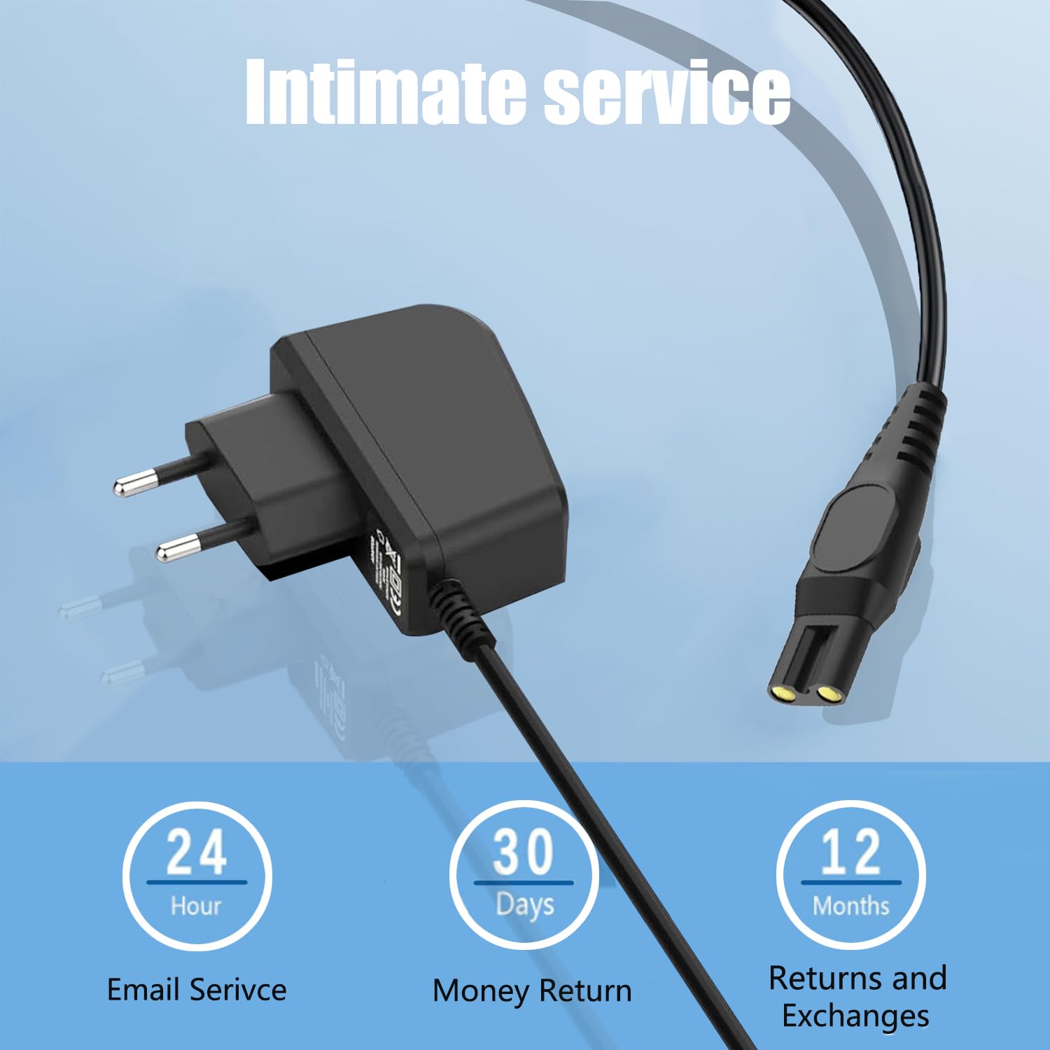 Kabel ładowania 8V do golarki Kompatybilny z Philips Norelco OneBlade HQ850 QP2530 QP2630 QP2530/30 QP2630/30 Elektryczna ładowarka do golarki