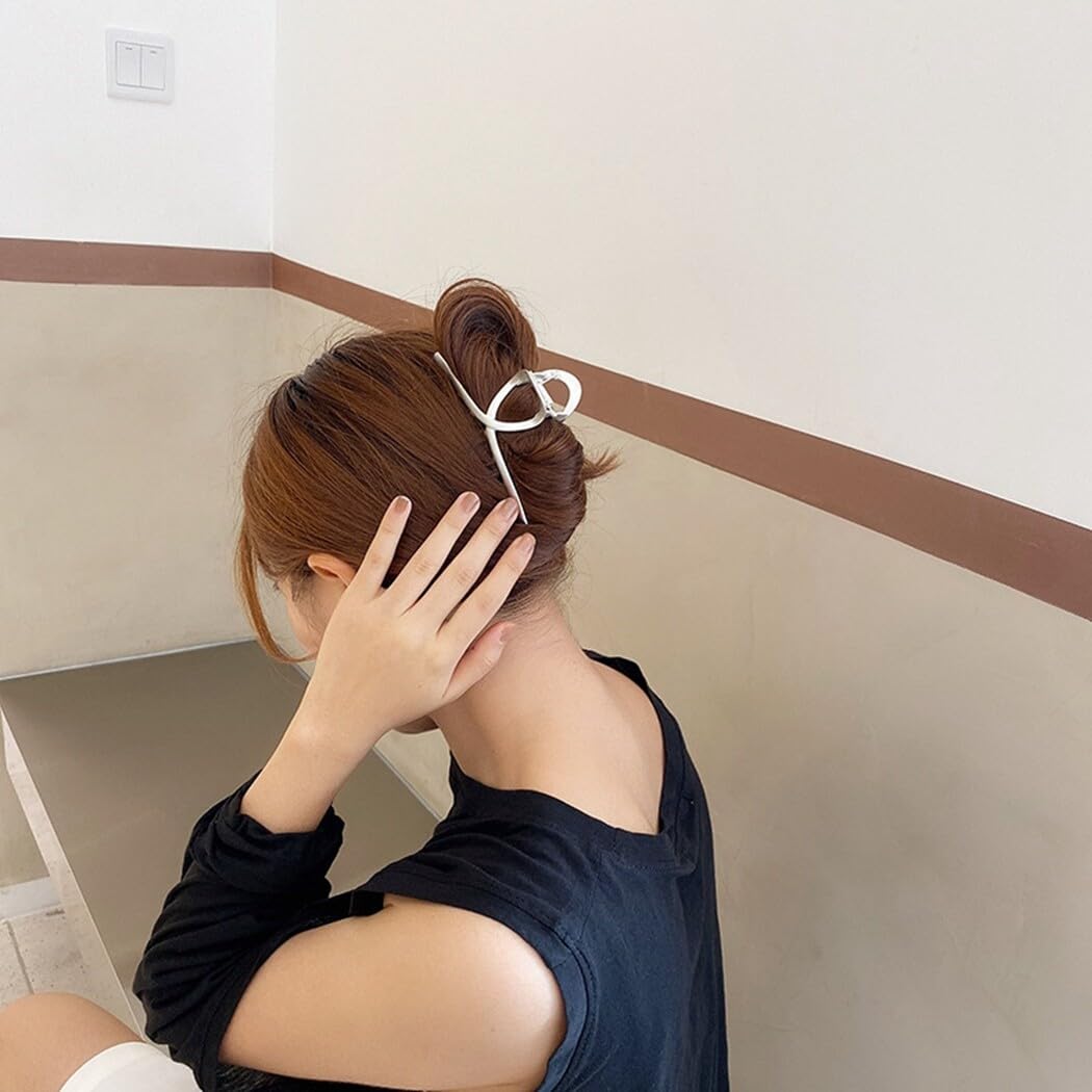 3 pinzas grandes para cabello largo con forma de plátano