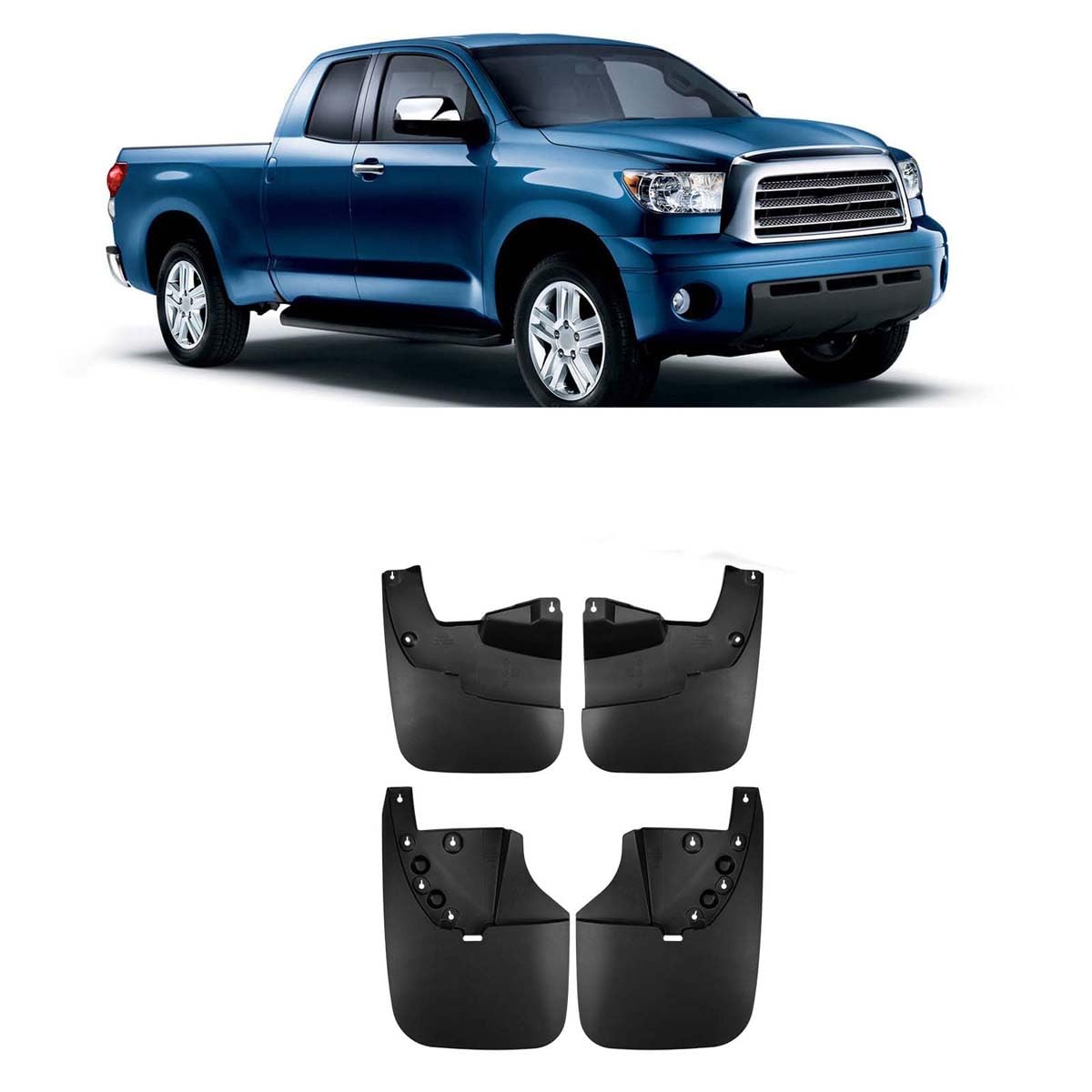 ZcsfcpA Car mud flaps,Compatible with Toyota Tundra 2007-2021,Car exterior accessories