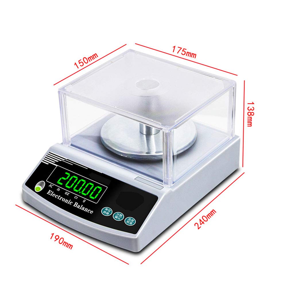 Labor-Präzisionswaage/Präzisionswaage für Labore, Digitale Analysewaage, 0,001 g, präzise elektronische Waage für Labor/Apotheke/Schmuck, STO, 100 g/0,001 g